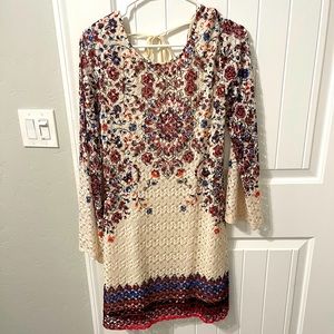 Xhilaration bell sleeve dress lace